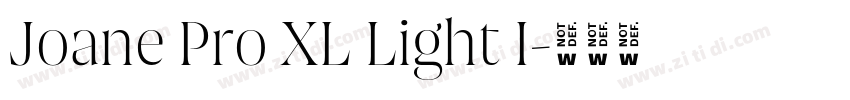 Joane Pro XL Light I字体转换 Joane Pro XL Light I字体转换